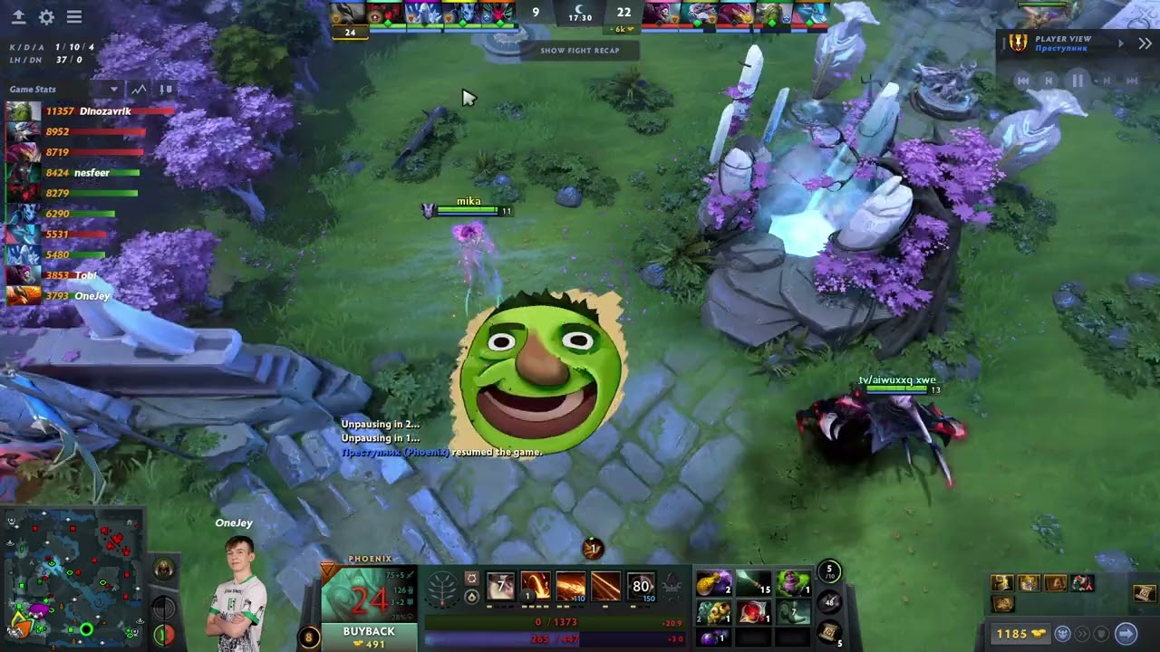 OneJey, Move.nesfeer vs Tundra.Tobi, Dinozavrik [14284 MMR]