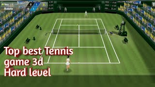 Top best tennis games for android.Tennis 3d.Me vs Cybalkova. Hard level screenshot 1