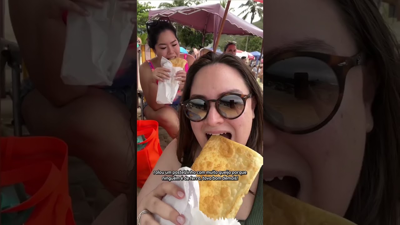 TUDO O QUE A GENTE COMEU COM R$ 200 NA PRAIA 🤤