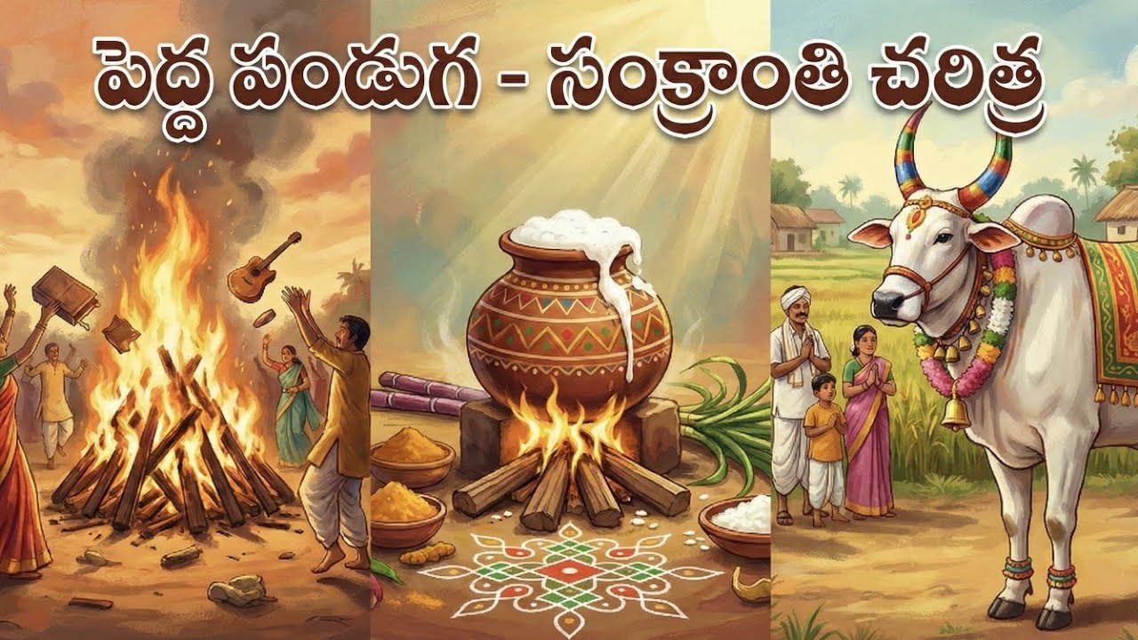  Sankranti | పెద్ద పండుగ వెనుక అసలు కథ! |  The Complete Story of Sankranti, Bhogi & Kanuma 🌾   