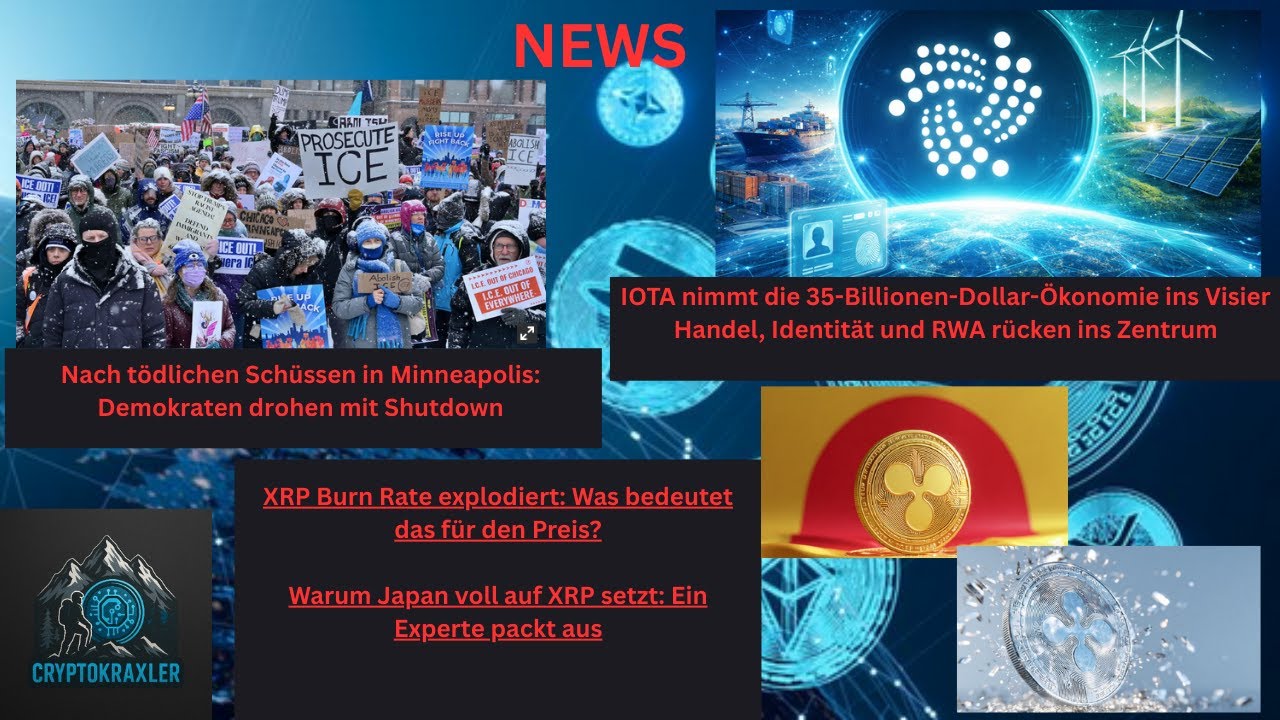 Krypto & Geopolitik: USA Shutdown?  - Trump & Ripple Bank - Japan setzt auf XRP - Iota Fokus auf WTO