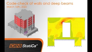 Code-check of walls and deep beams