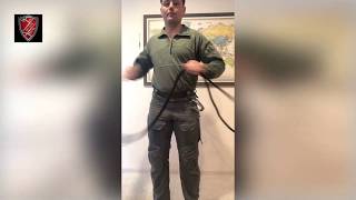 How to tie a military rappel seat