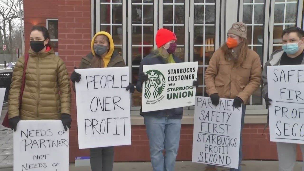 Starbucks workers walk out at a unionized Buffalo store