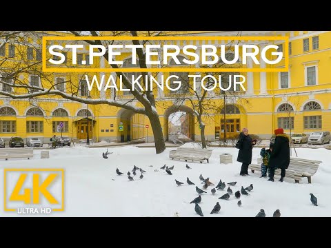 Video: St. Petersburg-wandeling: Lomonosov-plein