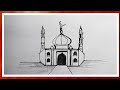 How to draw a Mosque | Masjid drawing | মসজিদ আঁকা | easy drawing |