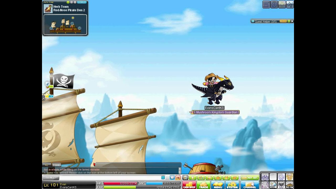 Maplestory Evan mount skill YouTube