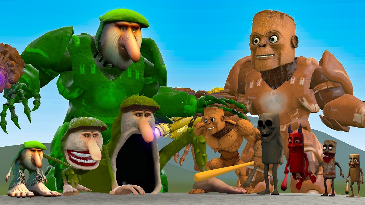 NEW EVOLUTION OF ALL BRR BRR PATAPIM VS ALL TUNG TUNG TUNG SAHUR BRAINROT FAMILY In Garry's Mod!