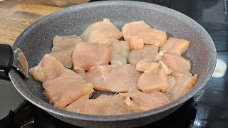 My favorite tender dish with chicken fillet! This is how to cook dinner! Tasty quickly!