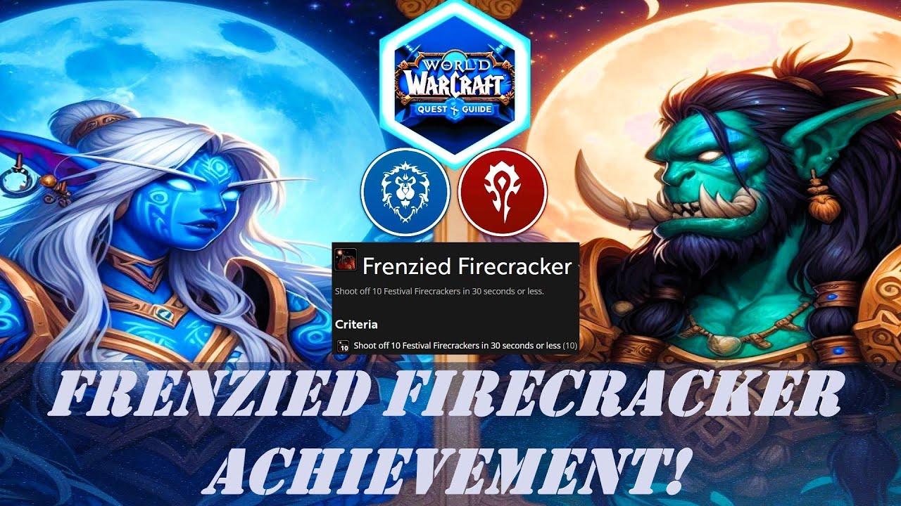 Frenzied Firecracker Achievement | Lunar Festival | Purchase 10 Festival Firecracker | Fire them off