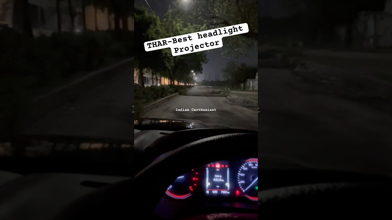 Mahindra THAR ki headlight kardi upgrade 😍