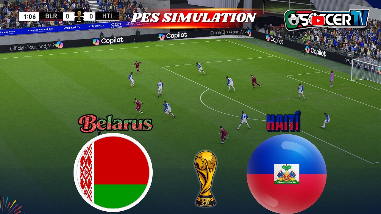 Гаити против Беларуси | Режим «Что если» ЧМ-2026 | Симуляция игрового процесса в PES (PC)