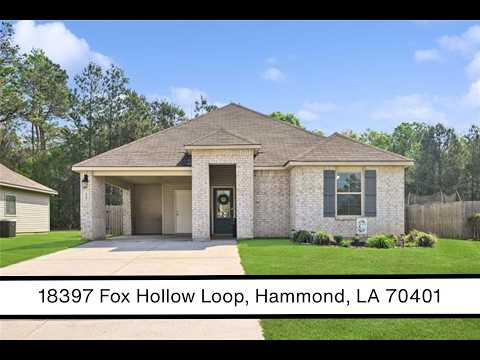 18397 Fox Hollow Loop, Hammond, LA home video tour