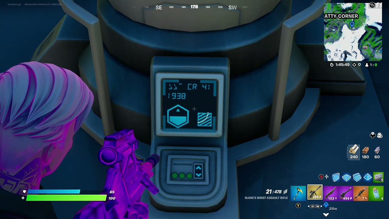 Fortnite Redacted bunker hidden numbers