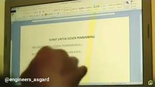 Surat Untuk Dosen Pembimbing.