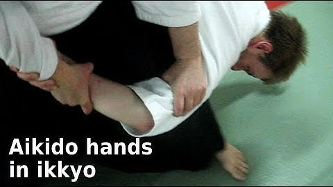 Aikido hand movements in IKKYO, by Stefan Stenudd in 2009