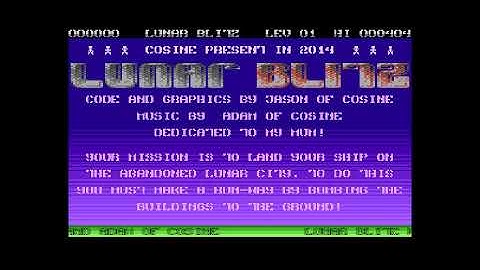 ATARI XL / XE =+ LUNAR BLITZ += IN MEMORY OF JASON KELK