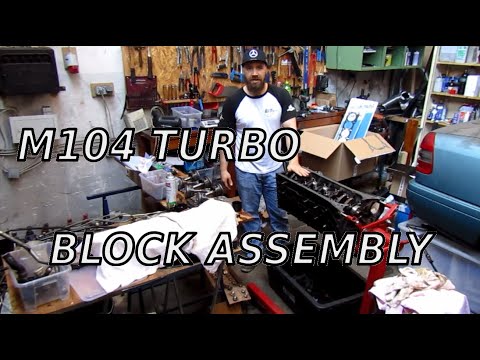 My Mercedes W202 M104 turbo engine block assembly | crankshaft, pistons, rods