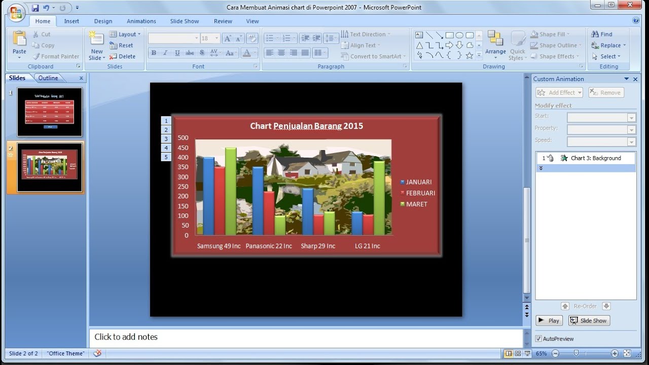 Tutorial powerpoint  2007  cara  membuat  animasi  bagan 