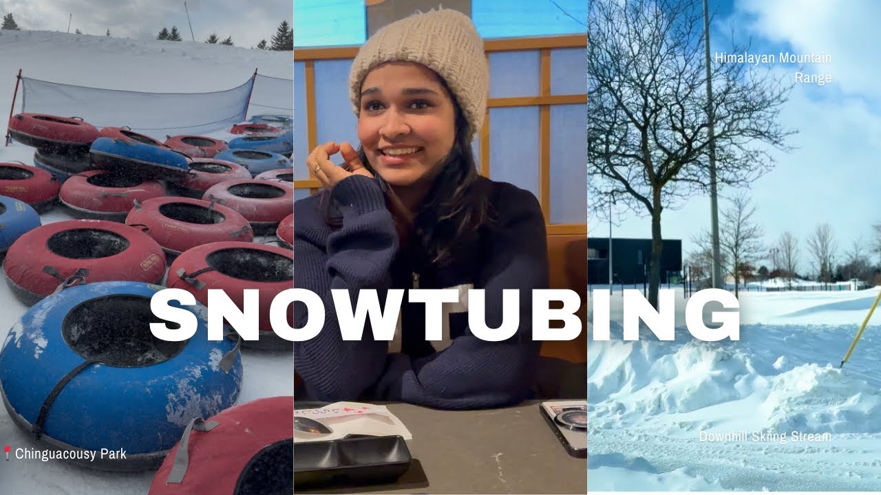 പണി പാളിയ Snowtubing! 🥵| Epic Failure | Adventure in Snow | Canada