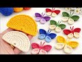 Crochet Butterfly Keychain 🦋 So Easy &amp; Profitable! Perfect Scrap Yarn Project