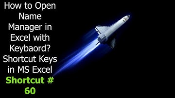 How to Open Name Manager in MS-Excel Cell with keyboard | MS-Excel Keyboard Shortcuts for Windows 10