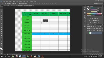 How to create tables easily in Photoshop
