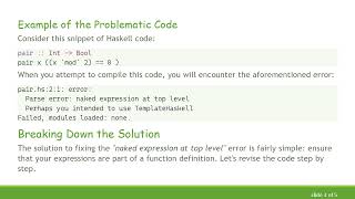 Celebrity Solving the naked expression at top level Error in Haskell Wealth