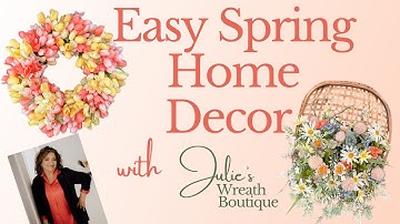 Craft a Beautiful Tulip Wreath in Minutes: Easy DIY Tutorial | Easy Floral Wreath Ideas | Spring DIY