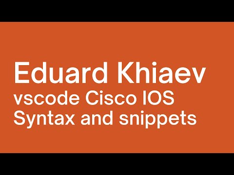 vscode Cisco IOS Syntax and snippets (Hebrew)