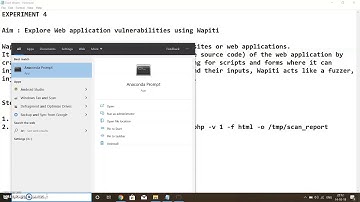 Experiment 4 Wapiti Part1| Advanced System Security & Digital Forensics|Tutorial Series|Sridhar Iyer