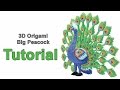 Origami 3d Big Peacock Tutorial 1/32