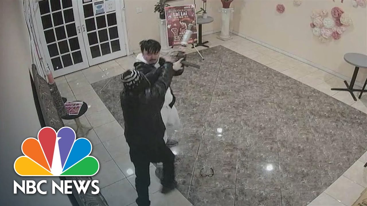 Exclusive: Surveillance video shows moment man disarms Monterey Park shooter