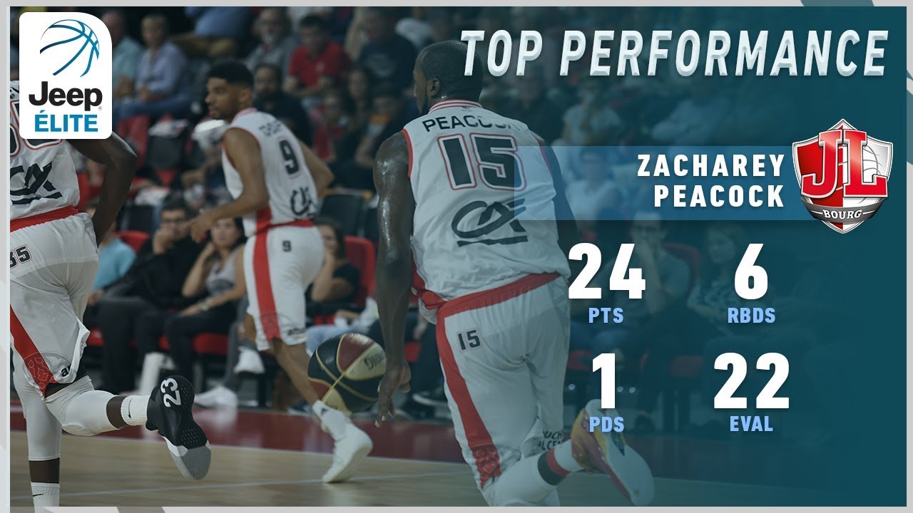 Zachery Peacock 24PTS, 6REB vs Dijon | Highlights Jeep® ÉLITE