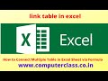 Table in Excel, Format as Table excel Creating & Linking Data in Excel