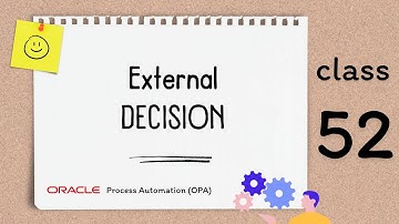 OPA 52, Consume external decision model in Oracle Process Automation, OPA