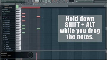 FL Studio 10 How To Copy Paste Notes In The Piano Roll