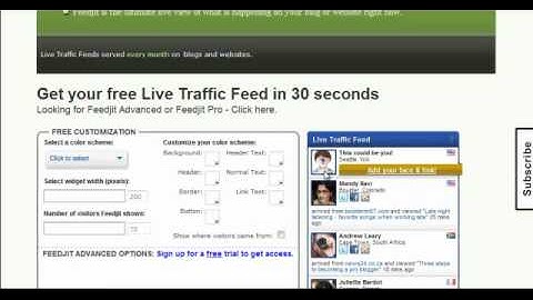 How to install feedjit traffic plug-in on to your wordpress Blog