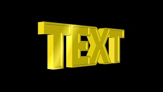 Simple Embossed 3D Text - Cinema 4d Lite & AfterEffects