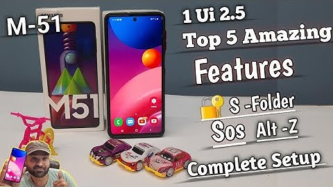 Samsung M51 Top 5 Features After One Ui 2.5 - Secure Folder - Alt z & Sos -How To use this feature