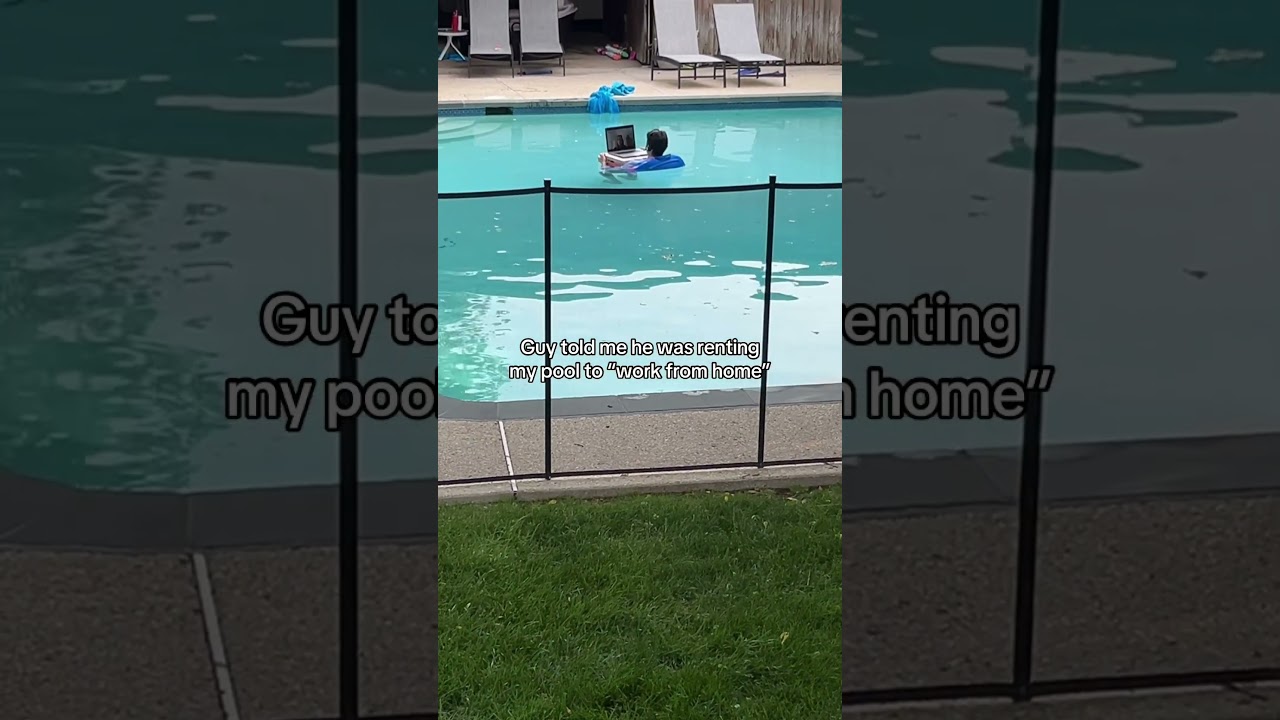 People really be working from anywhere these days @Swimply 