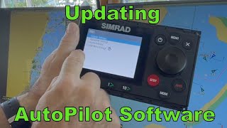 Updating Autopilot Software aboard Chicory a 46 Nordhavn