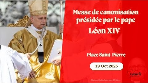 [Messe Canonisation] Messe de canonisation présidée par le pape Léon XIV, place Saint-Pierre.