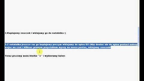 How to write a description of colored letters in the D2