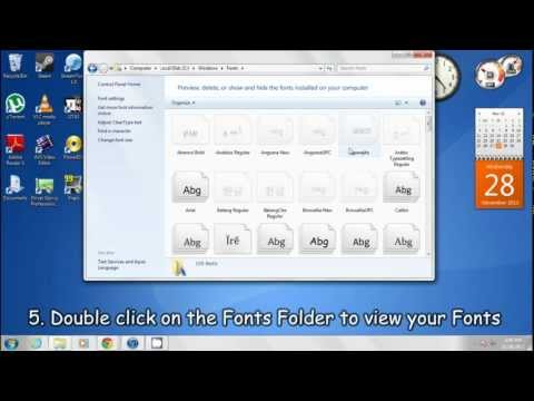 Locate Fonts folder on Windows 7