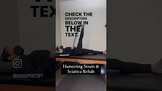 Hamstring & Sciatica Pain Relief - Rehab & PT. #sciatica #sciaticapain #hamstringinjury