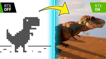 Hice el DINOSAURIO de Google Chrome pero ULTRA REALISTA (RTX)