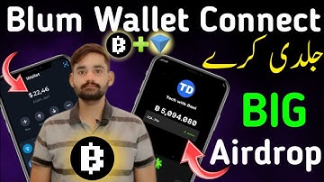 Blum Airdrop Wallet Connect Process || Blum Project Connect Wallet With Tonkeeper ||