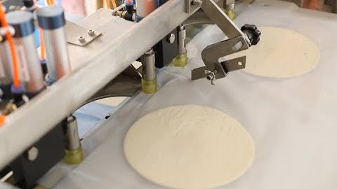 Paratha Automatic Filming and Pressing Machine in roti paratha production line
