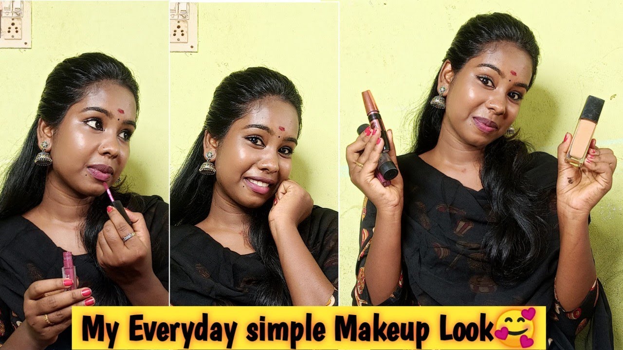 My Everyday Simple Makeup Routine🔥|தமிழில் - YouTube